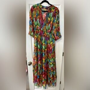 Vibrant Multicolor Maxi Dress